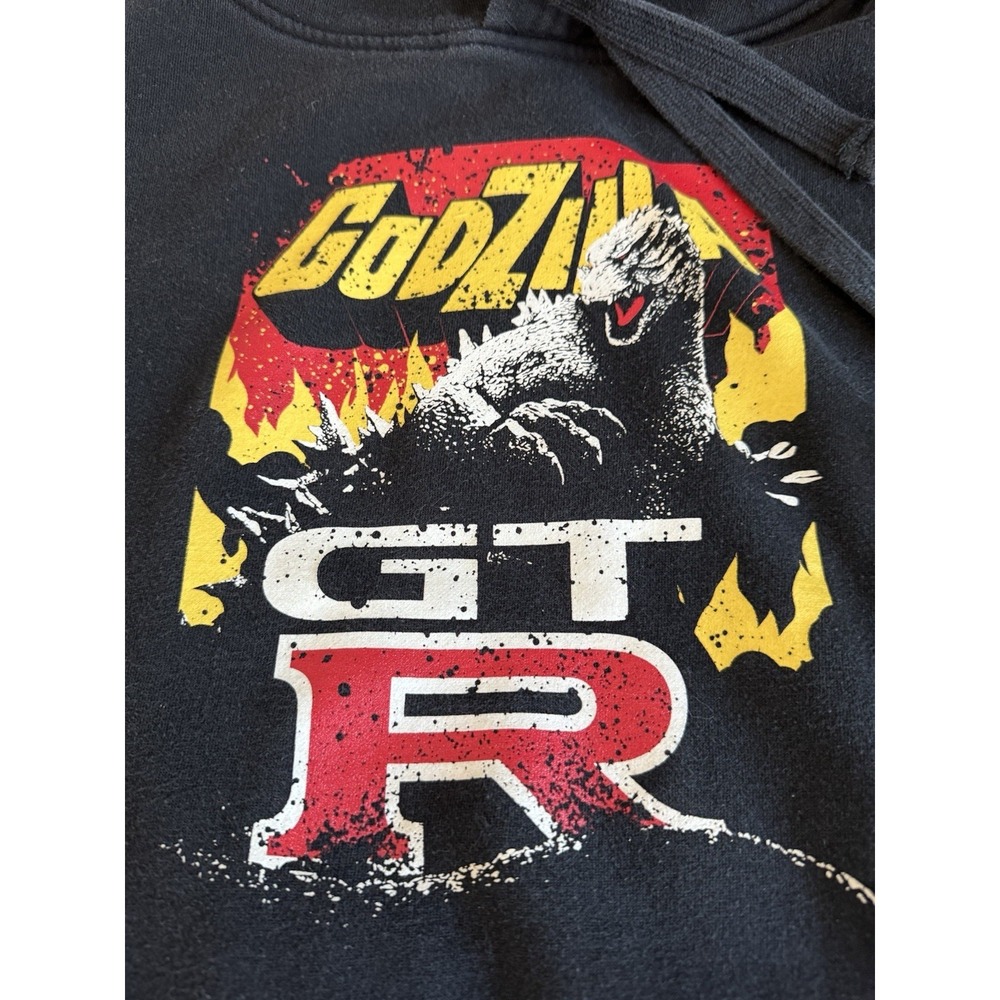 Godzilla GTR Nissan Black Hoodie Medium